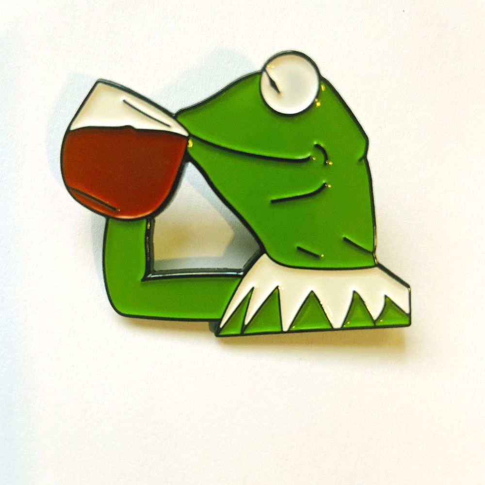 Kermit Drinking Tea Thats None of my Business Meme